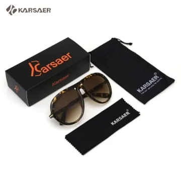 Karsaer Vintage Aviator Sunglasses UV Protection Unisex