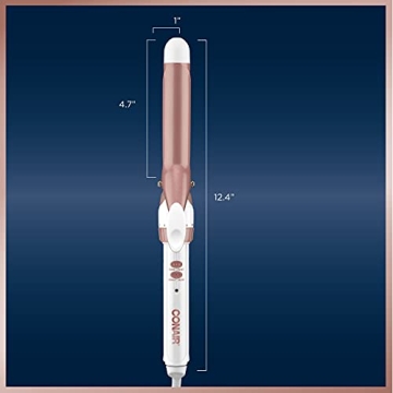 Conair Double Ceramic 1-Inch Curling Iron for Perfect Curls