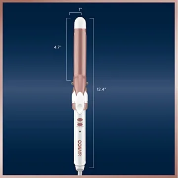 Conair Double Ceramic 1-Inch Curling Iron for Perfect Curls