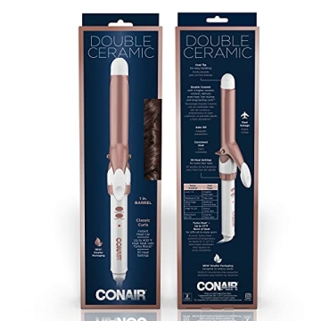 Conair Double Ceramic 1-Inch Curling Iron for Perfect Curls