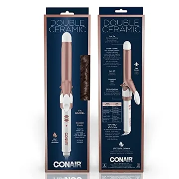 Conair Double Ceramic 1-Inch Curling Iron for Perfect Curls