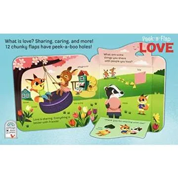 Peek-a-Flap Love (Children's Lift-a-Flap Board Book Gift for Little Valentines, Mother's & Father's Day, Birthdays, and More; Ages 1-5)