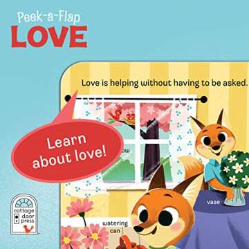 Peek-a-Flap Love (Children's Lift-a-Flap Board Book Gift for Little Valentines, Mother's & Father's Day, Birthdays, and More; Ages 1-5)