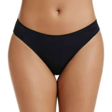 Voenxe Women’s Seamless Thong Underwear 5-Pack