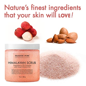 Himalayan Pink Salt Scrub with Lingonberry for All Skin Types