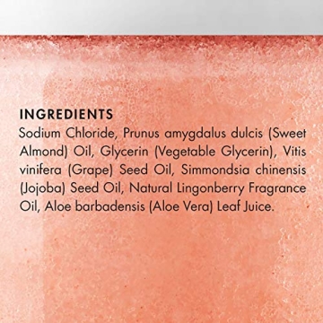 Himalayan Pink Salt Scrub with Lingonberry for All Skin Types