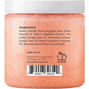 Himalayan Pink Salt Scrub with Lingonberry for All Skin Types