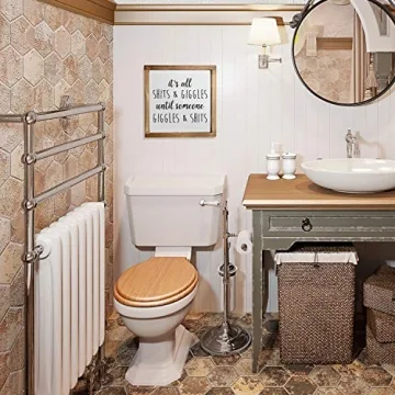 Funny Rustic Bathroom Sign for Unique Home Decor