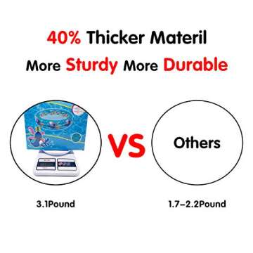 Durable 3 Rings Kiddie Pool for Toddlers, Age 3+