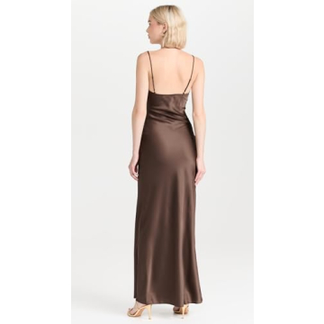 Lioness Women's Chocolate Maxi Dress - Elegant Fit