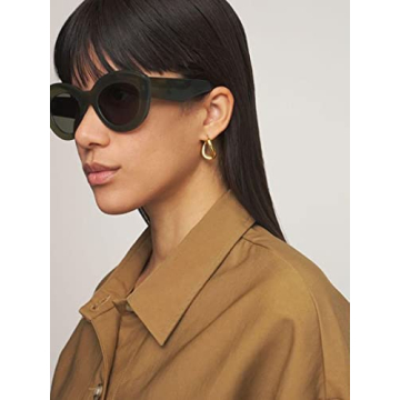 Chic AIEYEZO Cat Eye Sunglasses for Women - UV Protection