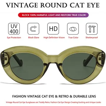 Chic AIEYEZO Cat Eye Sunglasses for Women - UV Protection