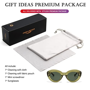 Chic AIEYEZO Cat Eye Sunglasses for Women - UV Protection