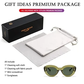 Chic AIEYEZO Cat Eye Sunglasses for Women - UV Protection