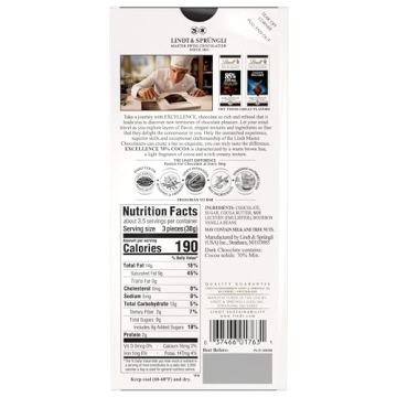 Lindt EXCELLENCE 70% Cocoa Dark Chocolate Bar 3.5 oz