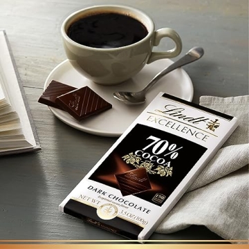 Lindt EXCELLENCE 70% Cocoa Dark Chocolate Bar 3.5 oz