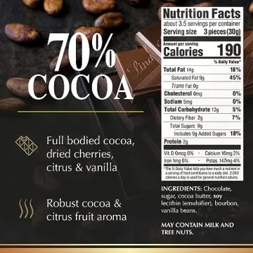 Lindt EXCELLENCE 70% Cocoa Dark Chocolate Bar 3.5 oz