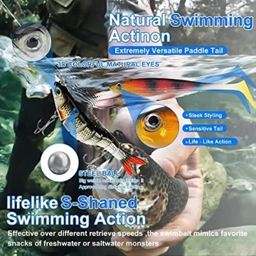 Fishing Lures Tackle Box Kit for Bass and Trout Fishing