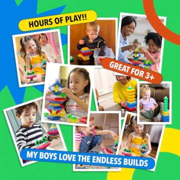 ETI Toys Stack'em Pyramid - Safe STEM Learning for Kids