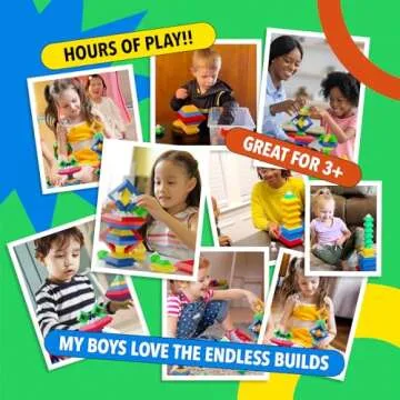 ETI Toys Stack'em Pyramid - Safe STEM Learning for Kids