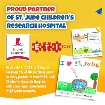 ETI Toys Stack'em Pyramid - Safe STEM Learning for Kids