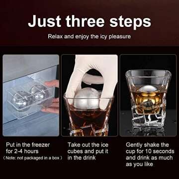 Reusable Stainless Steel Whiskey Stones - 2 Pcs Set