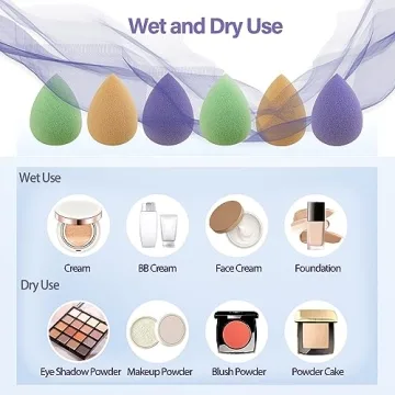 Snowflakes Mini Beauty Makeup Sponge Set for Detailed Application