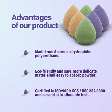 Snowflakes Mini Beauty Makeup Sponge Set for Detailed Application