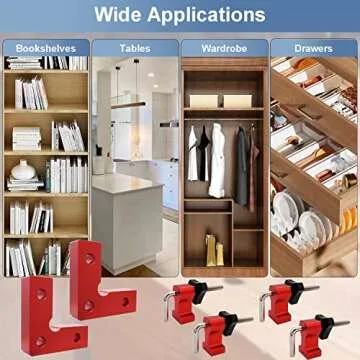 Durable Compact 4-Pack Corner Clamps for Woodworking