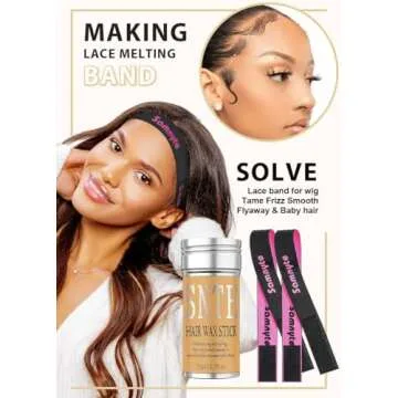 Hair Wax Stick & Bands for Perfect Wig Hold