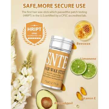 Hair Wax Stick & Bands for Perfect Wig Hold