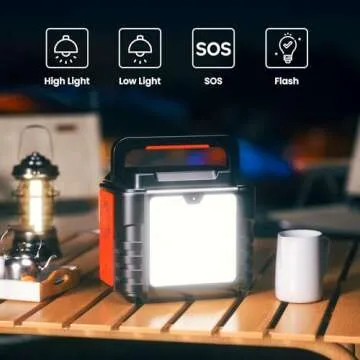 Steelite Portable Power Station 300W (Peak 600W) 296Wh Solar Generator with 110V Pure Sine Wave AC Outlets Backup Lithium Battery for Outdoors Camping Travel Hunting Blackout For Home Use Emergency RV