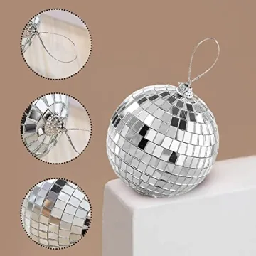 Cosmos 6 Pcs Ornaments Adorable Disco Balls for Party Decor