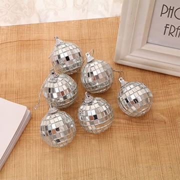 Cosmos 6 Pcs Ornaments Adorable Disco Balls for Party Decor
