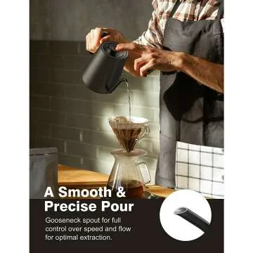 Gooseneck Electric Pour-Over Kettle for Coffee
