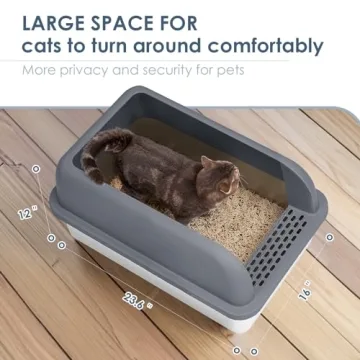 Extra Large Enclosed Stainless Steel Litter Box