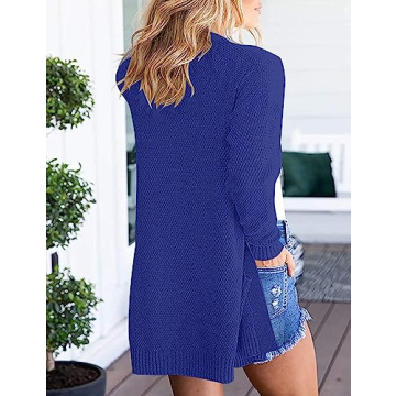 Cozy MEROKEETY Women's Waffle Knit Cardigan with Pockets