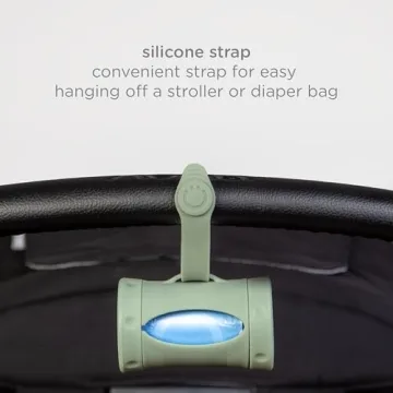 Ubbi On-the-Go Diaper Bag Dispenser for Travel, Retractable Must Have for Newborns, Helpful Baby Accessory, Sage Green