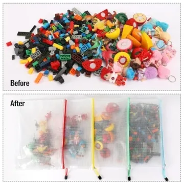 EOOUT 32pcs Mesh Zipper Pouch Bags - Organize with Style