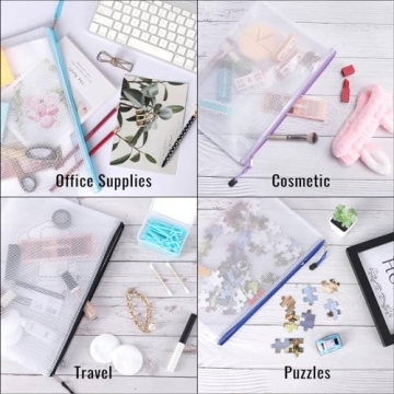 EOOUT 32pcs Mesh Zipper Pouch Bags - Organize with Style