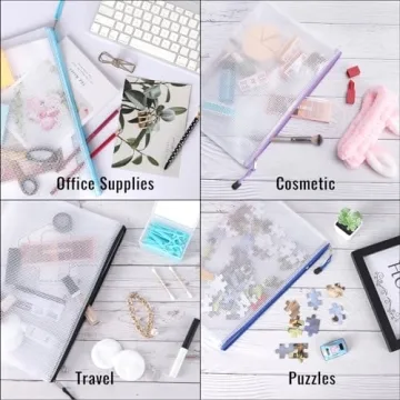 EOOUT 32pcs Mesh Zipper Pouch Bags - Organize with Style