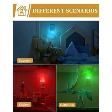 Color Changing Night Light for Kids, 2 Pack