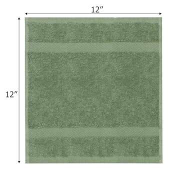 COTTON CRAFT Simplicity Washcloth Set - 28 Pack Assorted Multicolor Facecloth - 100% Cotton Washcloth - Quick Dry Lightweight Absorbent Soft Everyday Luxury - Hotel Spa Gym Travel Dorm - 12 x 12