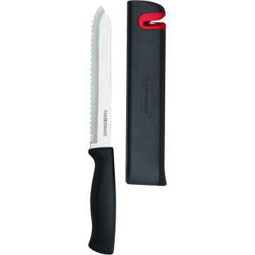 Farberware 5.5-Inch Serrated Utility Knife - Black