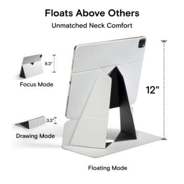 MOFT Tablet Case Compatible with Pro 12.9 in(4th/5th/6th Generation) Snap Stand Folio Case Scratch &...