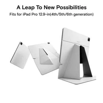 MOFT Tablet Case Compatible with Pro 12.9 in(4th/5th/6th Generation) Snap Stand Folio Case Scratch & Discolor Resistant, Portable and Light Tablet Stand (Brown)