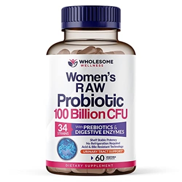 Dr. Formulated Raw Probiotics for Women 100 Billion CFUs with Prebiotics, Digestive Enzymes