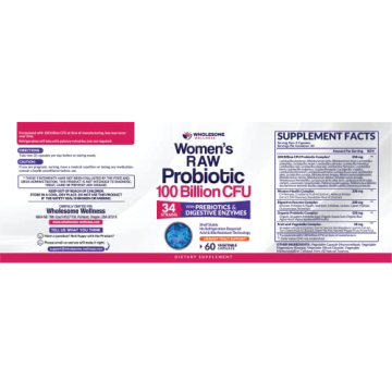 Raw Probiotics for Women with 100 Billion CFUs Capsules