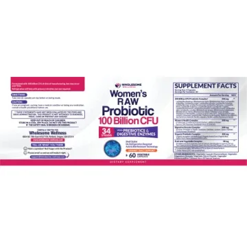Raw Probiotics for Women with 100 Billion CFUs Capsules