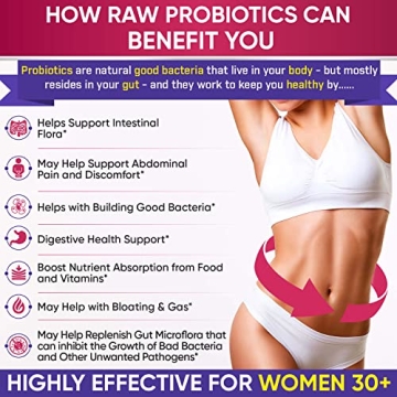 Raw Probiotics for Women with 100 Billion CFUs Capsules